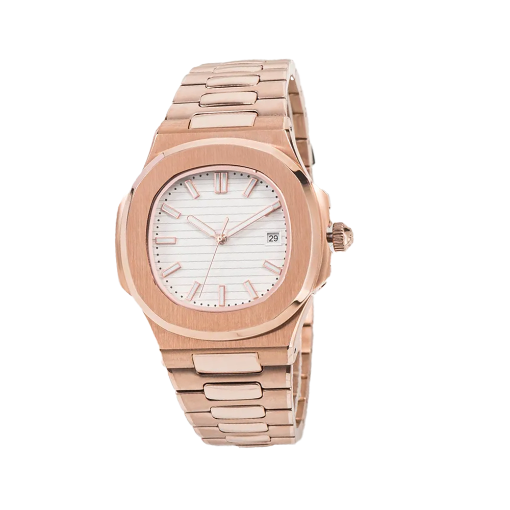 Patek Philippe Nautilus Rose Gold Stainless Steel Quartz Watch