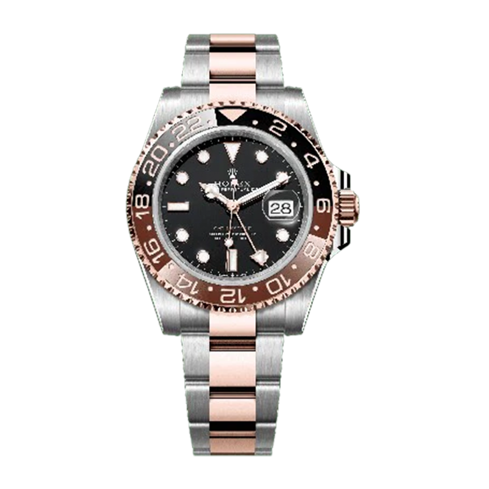Rolex GMT Master II 40mm Steel & Everose Gold Root Beer Watch