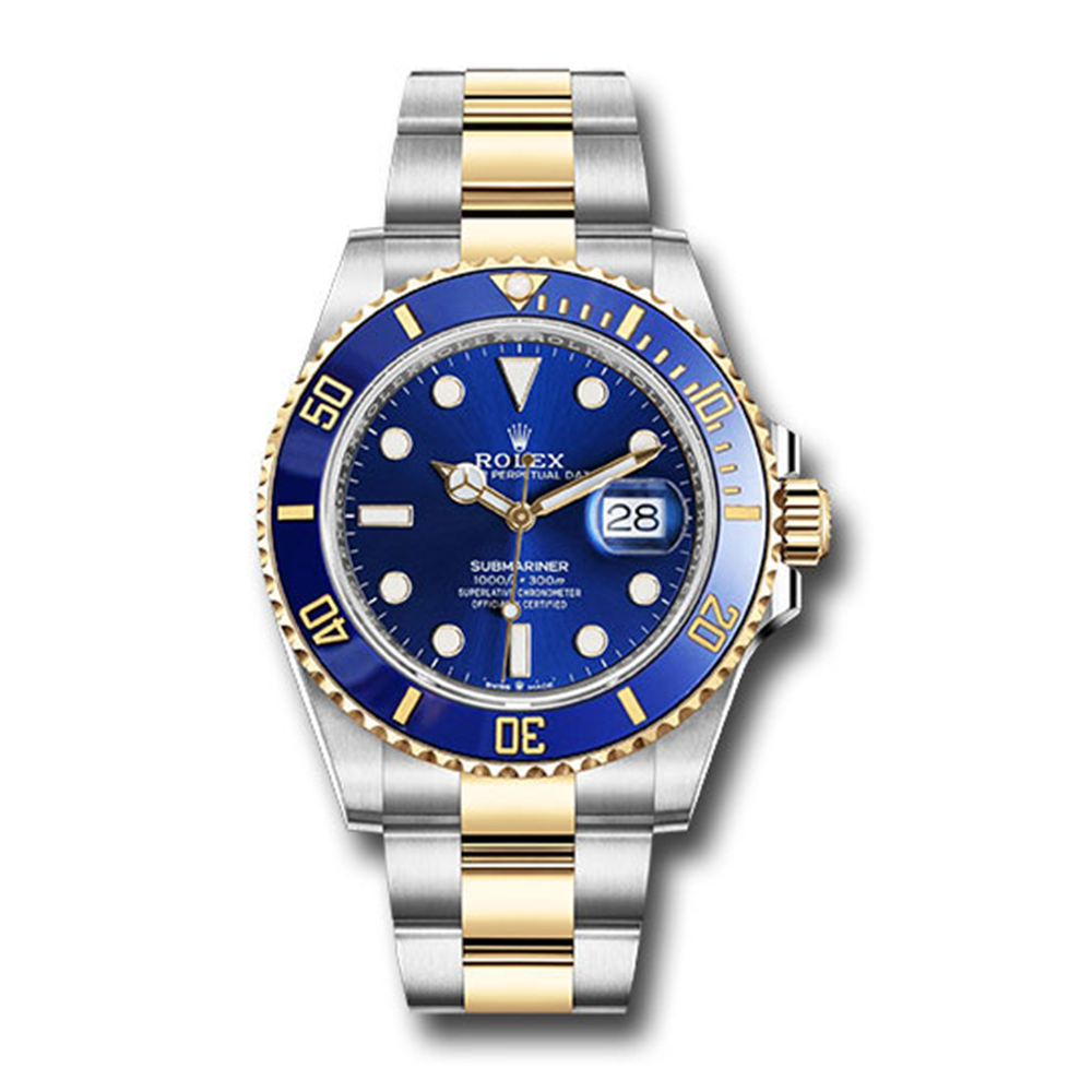 Rolex Submariner Date Two-Tone Stainless Steel/Yellow Gold 41mm Rolesor Blue Dial Watch