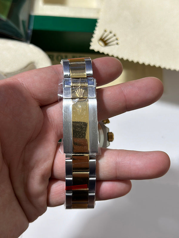 Rolex Cosmograph Daytona 40mm Stainless Steel Case With Yellow Gold Bezel Watch