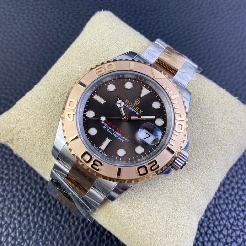 Rolex Yacht-Master in Rolesor, Oystersteel & Everose Gold with a Chocolate Dial Watch