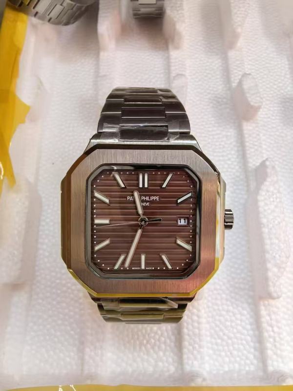 Patek Philippe Capitos Dial Men's Black Brown Metal Watch