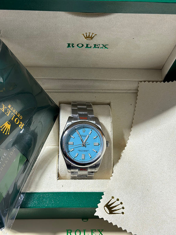 Rolex Oyster Perpetual 41 with Turquoise Blue Dial Watch