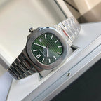 Patek Philippe Nautilus Stainless Steel With Olive Green Dial Luxury Watch