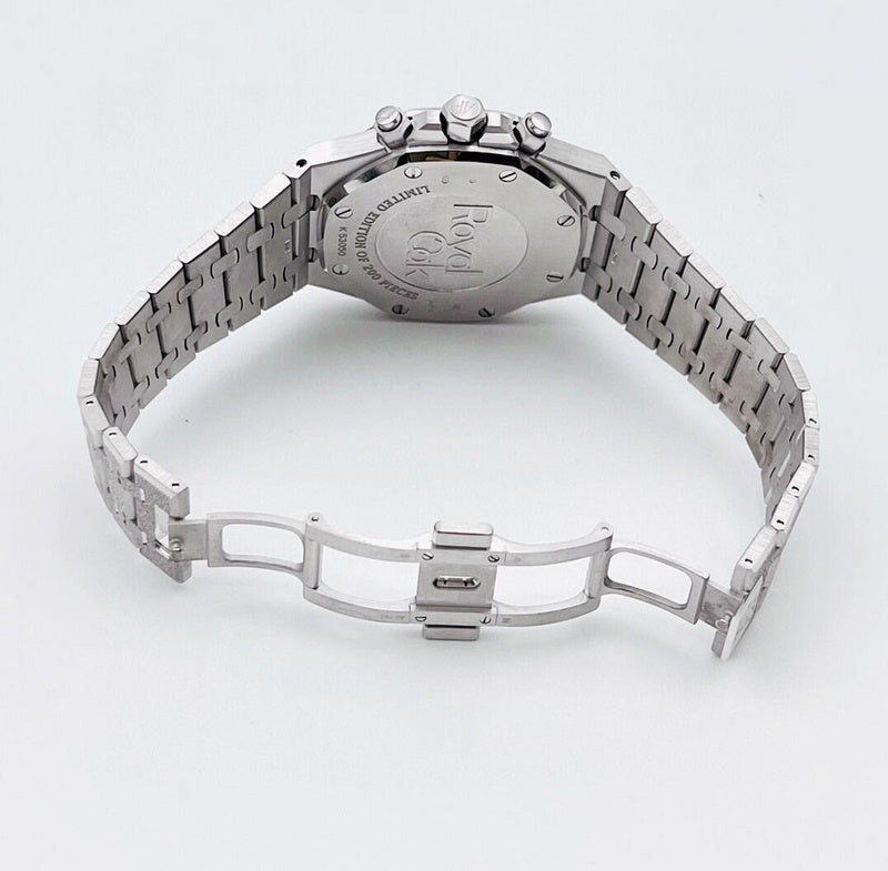 Audemars Piguet Royal Oak Chronograph 41mm White Gold Purple Dial Luxury Watch