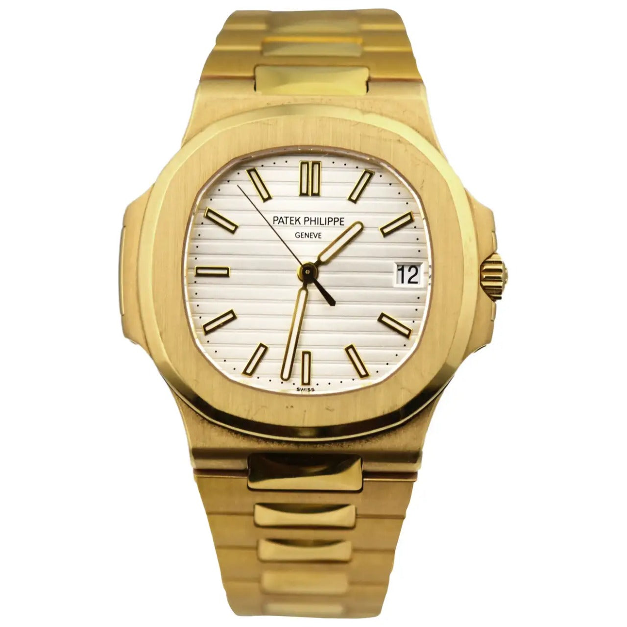 Gold White Automatic Nautilus Super Clone Patek Philippe Nautilus Watch