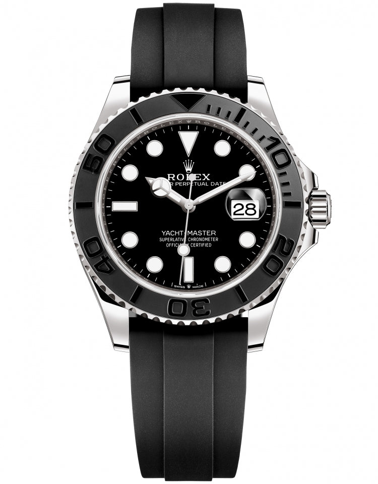 Rolex Yacht-Master 42 in 18 ct White Gold with a Black Dial Watch