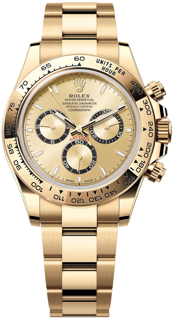 Rolex Cosmograph Daytona 40mm Yellow Gold 126508 With Champagne Dial Watch