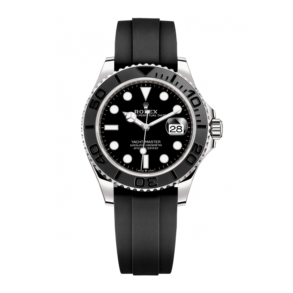 Rolex Yacht-Master 42 in 18 ct White Gold with a Black Dial Watch